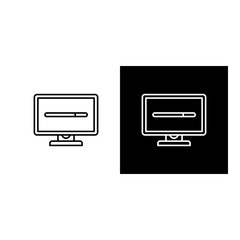 Loading  icon black and white outline.