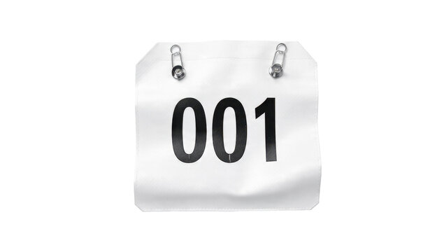 Race Bib Number 001