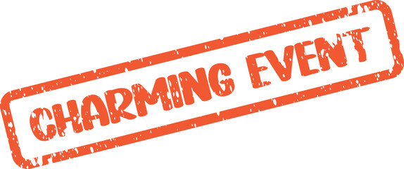 Charming Event notification stamp for memorable social gatherings and public occasions