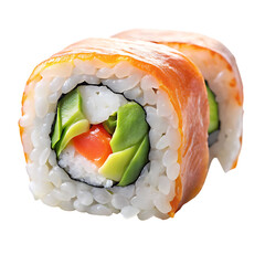 sushi isolated on white background, PNG. AI Generated
