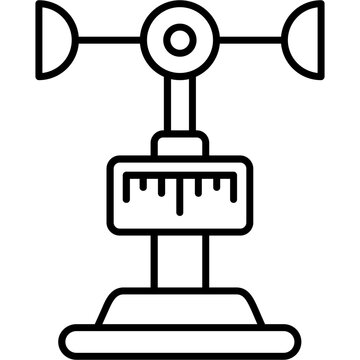 Anemometer Outline Icon