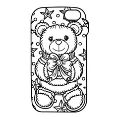 Teddy bear Christmas phone case
