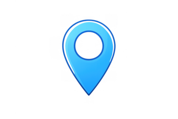 Location pin icon symbolizing gps direction, navigation, destination, and travel on web map application