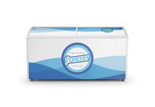 Ice Cream Fridge Mockup
