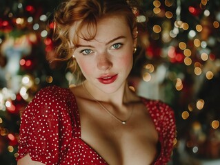 close-up picture of a beautiful young woman 