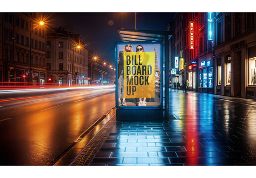 Street Billboard Mockup 66