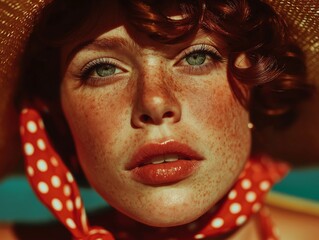 close-up picture of a beautiful young woman 