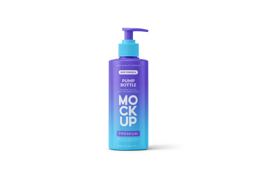 Pump Bottle Mockup