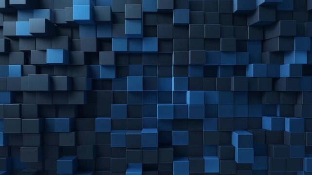 Enterprise technology background video with geometric abstract tile design.