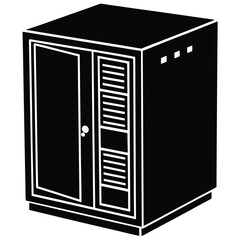 cabinet vector on white background