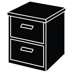drawer on white background