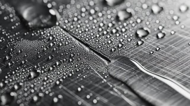 Closeup of scratched metallic surface