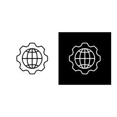 Obraz premium Global Services Icon