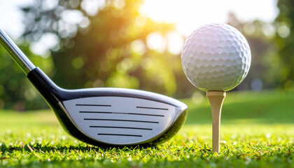Golf Golf swing preparation golf course sports image lush greenery close-up tee time conceptswing preparation golf course sports image lush greenery close-up tee time concept