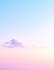 パステルグラデーションのミニマル風景（砂丘と空・静寂）