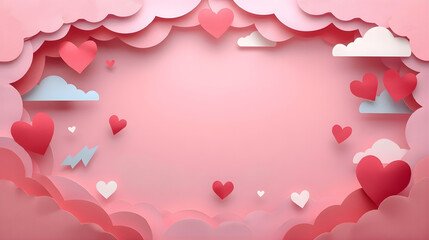 valentine background with hearts