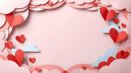 valentine background with hearts