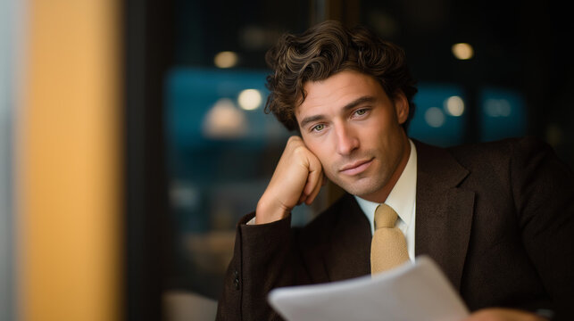 A hiring manager reflecting after an unsuccessful onboarding decision, reviewing notes and resumes to understand where judgment failed. cinematic color correction, natural uneven lighting yet