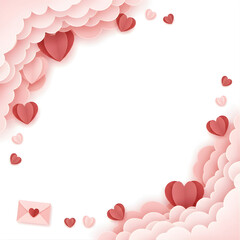 valentine background with hearts