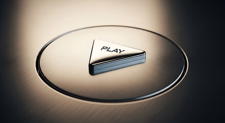 Play Button - A Minimalist Design for Media Control.
