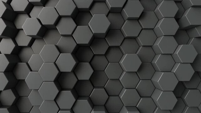 Financial Growth Background with Hexagonal Business Structure.