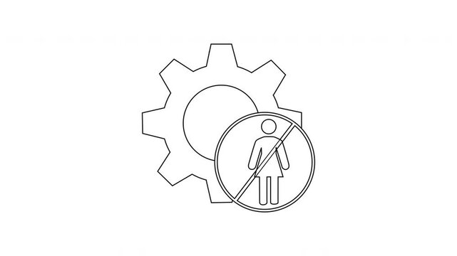 No Women Allowed - Symbol of Gender Exclusion and Inequality.