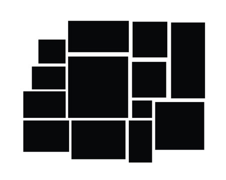 College photo frem,photo collehe,college photo frem vector illustration.