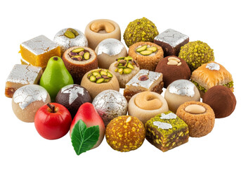 colorful assortment of confections and sweets platter