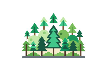 forest conservation nature protection icon