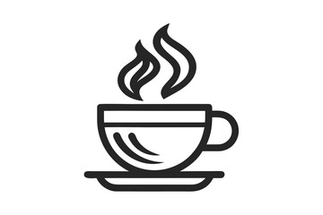 chai tea cup icon wide base mug symbol