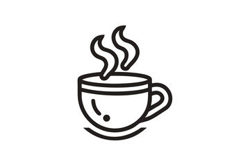 ginger drink cup icon organic smooth silhouette