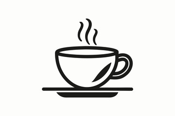 Obraz premium americano coffee cup outline icon