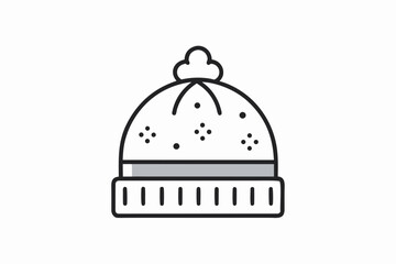 Fototapeta premium beanie cap icon