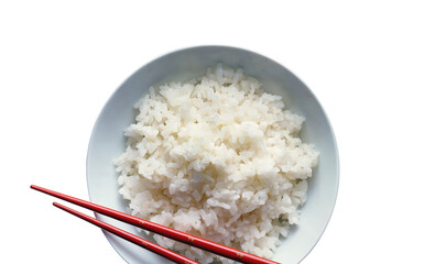 Reis in einer Schale 