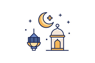 ramadan essentials icon modern minimalist