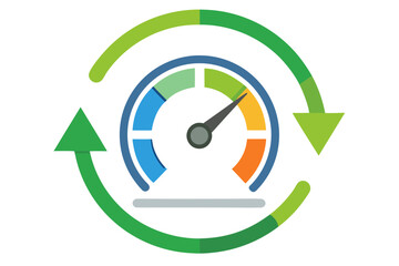 resource efficiency gauge icon
