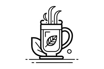 seasonal spiced drink mug icon