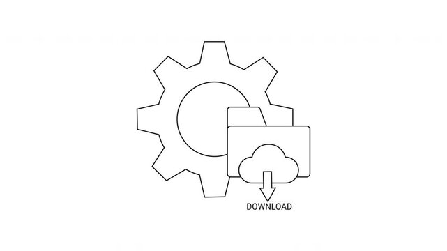 Cloud Download Settings - A Simple Animation Explainer.