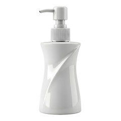 Obraz premium Elegant white soap dispenser isolated product shot isolated on transparent background