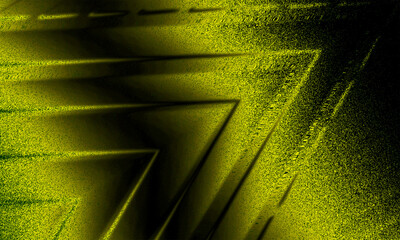 Abstract Yellow Glass Lines Background with Modern Geometric Light Shapes Illustration