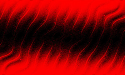 Abstract Red and Black Wavy Texture Background with Dramatic Modern Flow Illustration