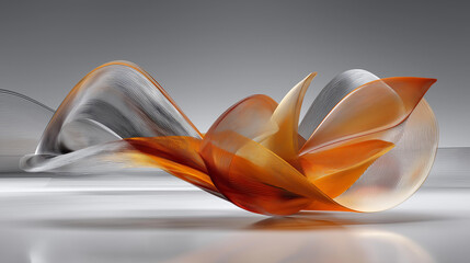 3D rendered abstract dynamic shape with flowing forms, futuristic digital background texture, modern geometric visualization, tech innovation aesthetic, computational art design,