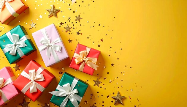 Professional Gift Wrapping and Corporate Rewards Background Concept