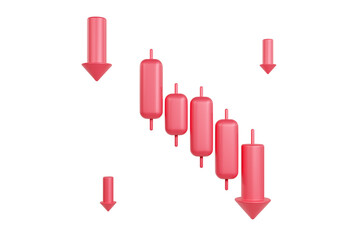 Candlestick Chart Showing a Downtrend