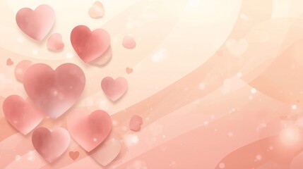 Valentine&rsquo;s Day Soft Heart Background for Romantic Cards, Love Campaigns, Social Media Ads, Wedding Branding, and Seasonal Marketing
