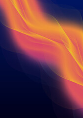 Modern colorful gradient waves with dynamic flow and layered depth