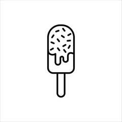 Ice Cream icon. Ice cream cone and ice cream scoop cup symbol. Vector illustration for web design. Isolated on white background.