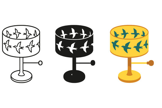 Animated Zoetrope Birds. Hand-cranked zoetrope with migrating birds circling in continuous loop, first in line style with thin