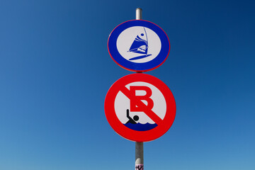 Badeverbot - Surfgebiet