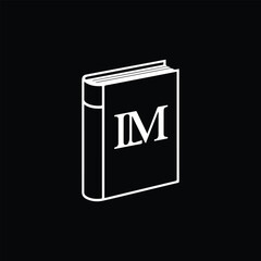 black and white book